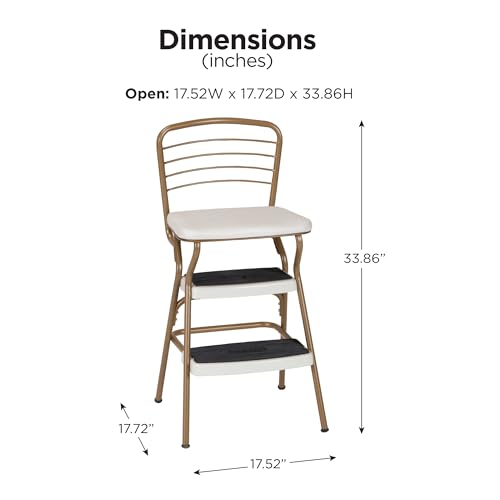 Black Chair and Step Stool N3489