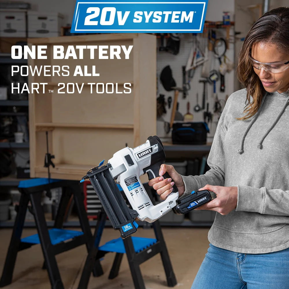 20-Volt 18-Gauge Battery-Powered Brad Nailer Kit U8358