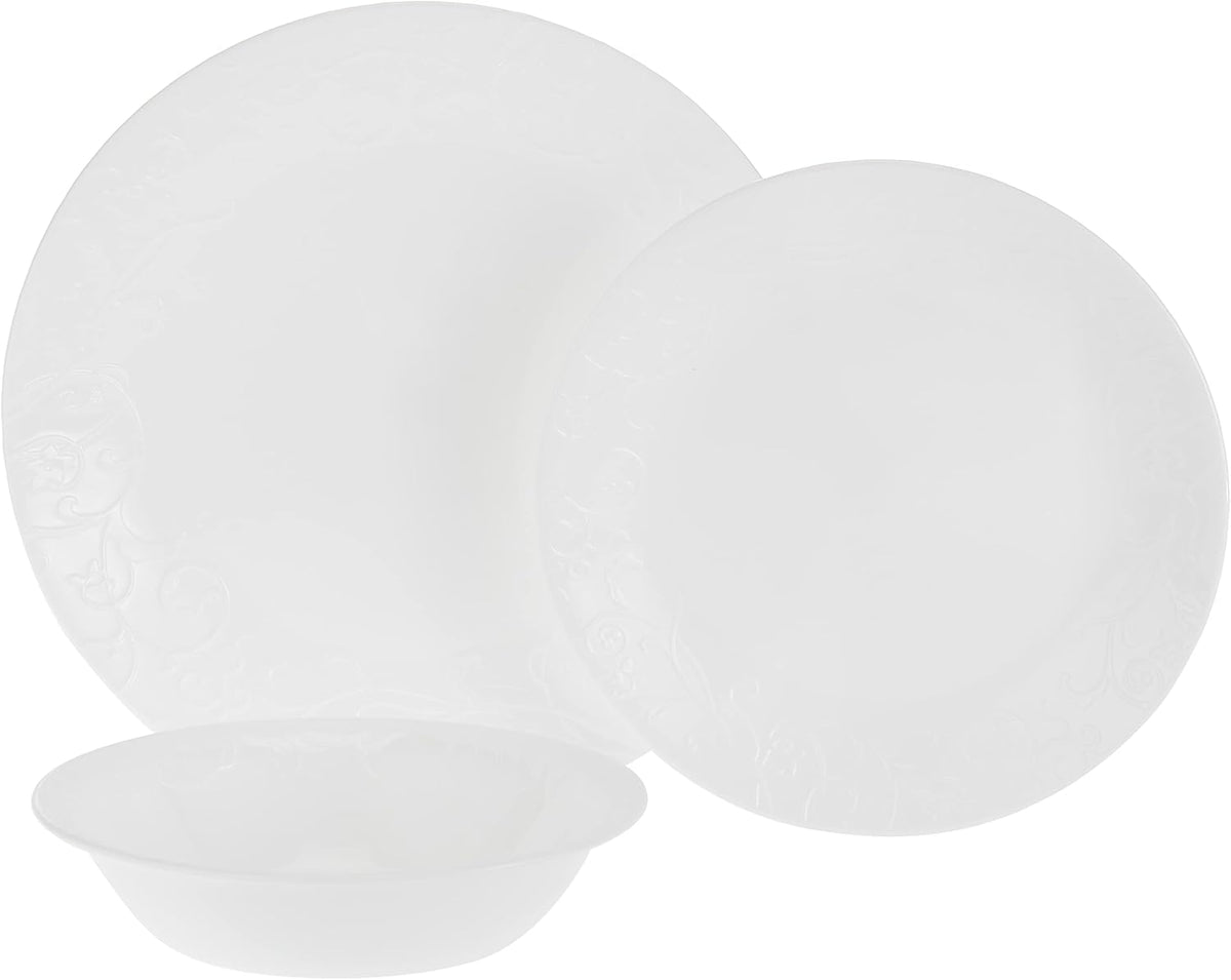 18 Piece White Dinnerware Set O1530