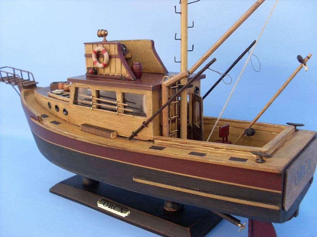 Wood Model Boat Nautical Decoration T203