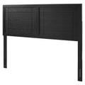 Black Full Size Wood Headboard L81737