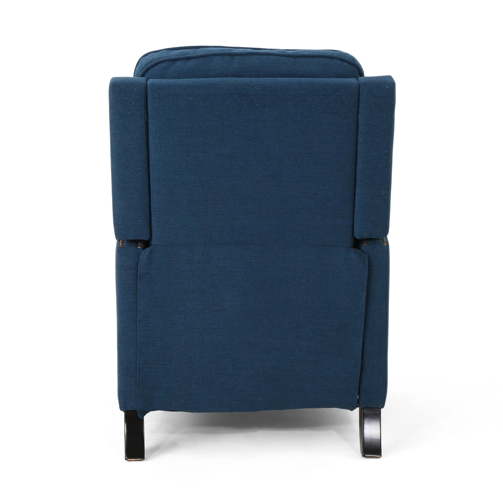 Navy Blue Fabric Recliner I889