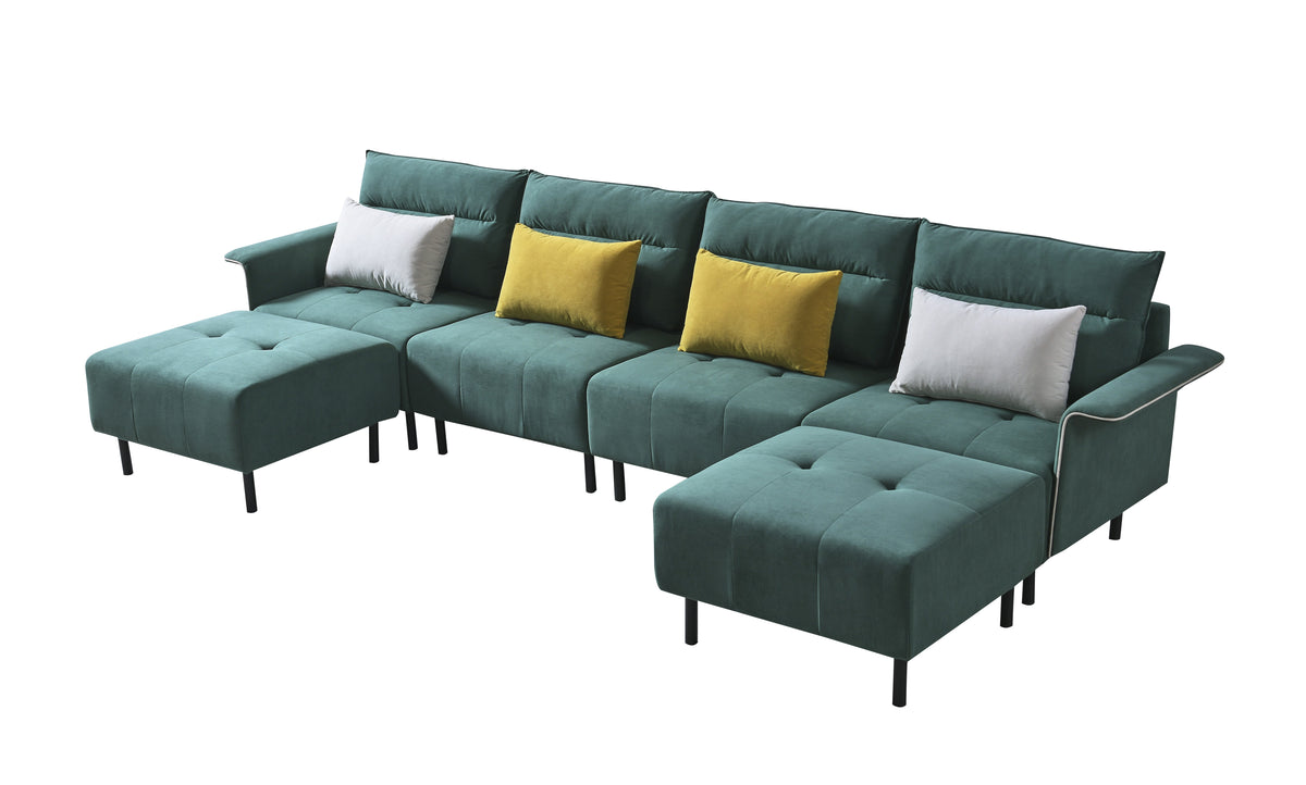 Suede Sofa Couch Q68775