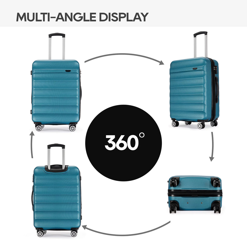 Expandable Hard Shell 3 Piece Luggage Set with Spinner Wheels F290389