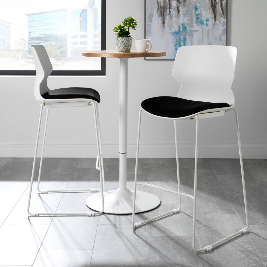 Black/Charcoal Guest Stool, 2 Pack E95262
