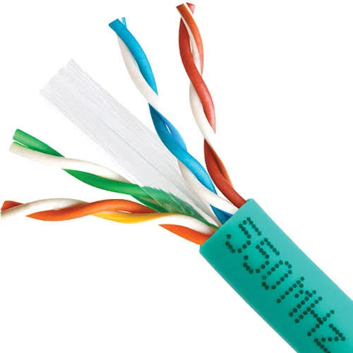 Cat6 Bulk 23AWG Ethernet LAN Network Cable 1000 ft Green Z392860