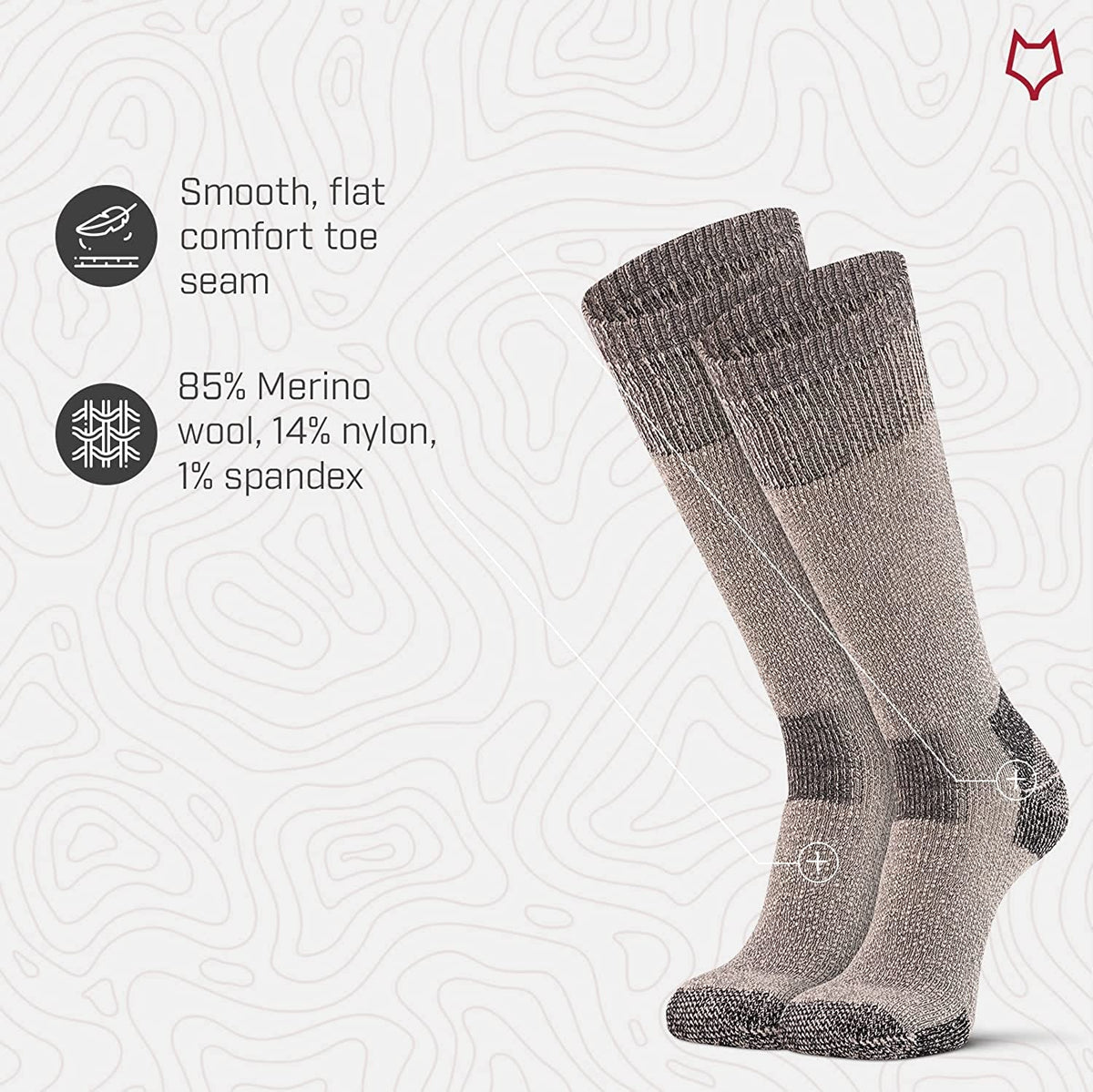 Charcoal Frontier Otc Socks D26357
