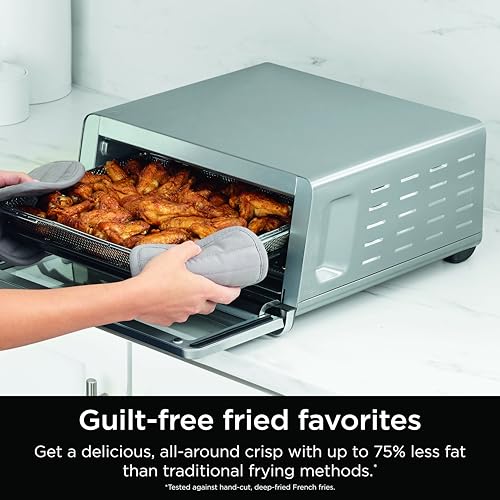 Silver Digital Air Fry Countertop Oven, 1800W Y9499