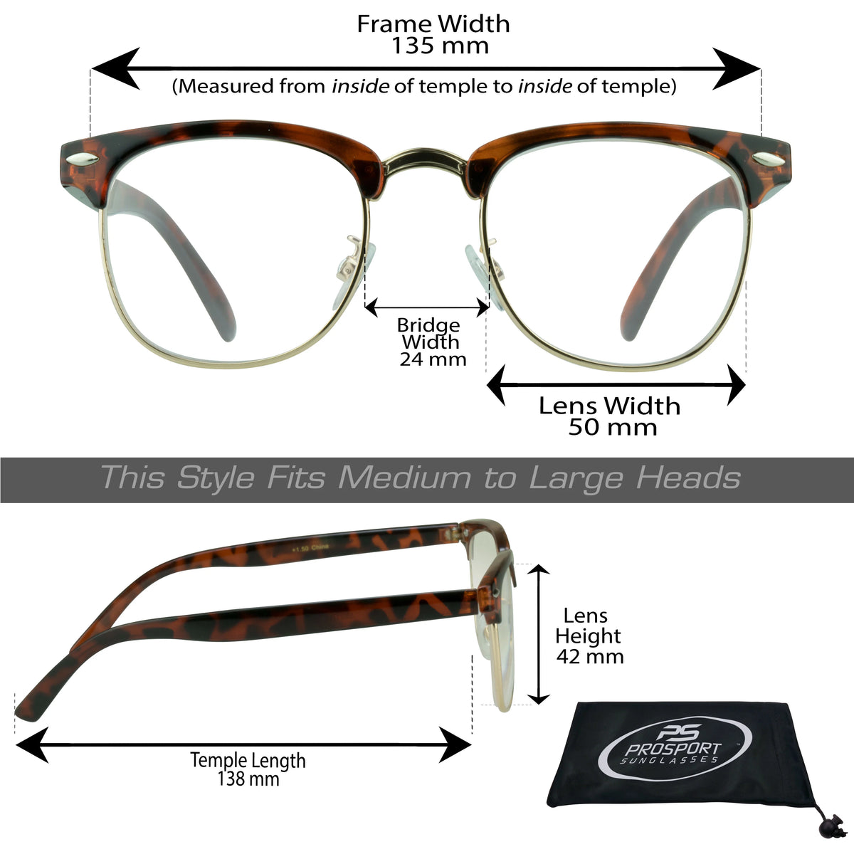 Horn Rimmed Reading Glasses 2 Pairs D301