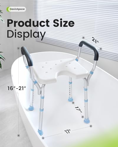 Heavy Duty Shower Chair with Back and Arms 300lb M5730