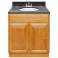 Vanity with Blue Butterfly Granite Top and Faucet L6311