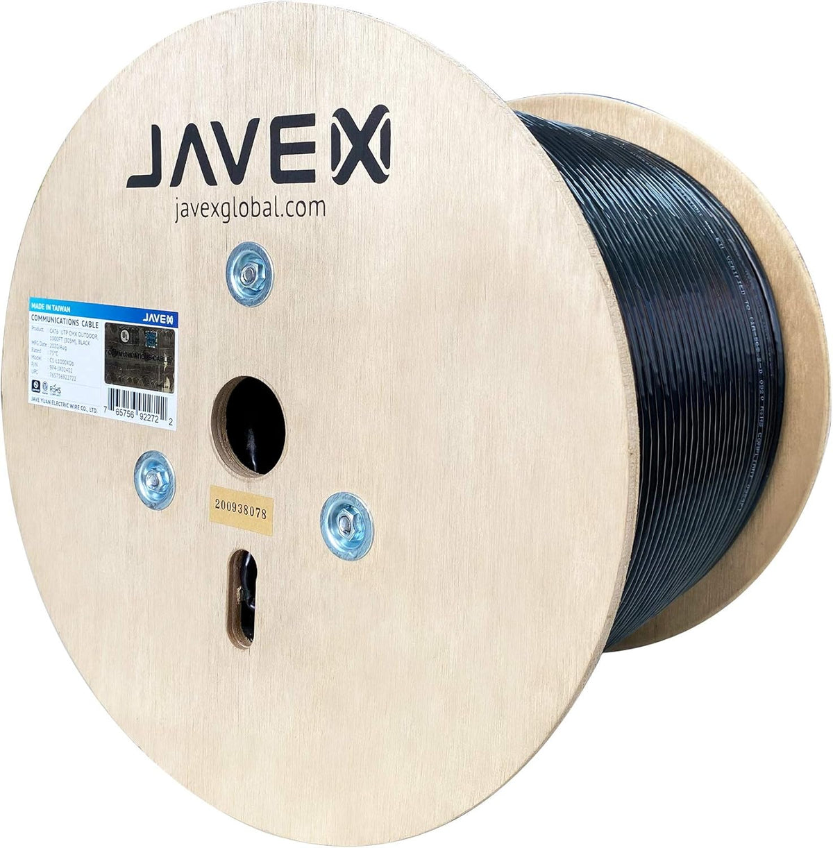 1000 Feet Black Outdoor UTP Ethernet Bulk Cable G1833