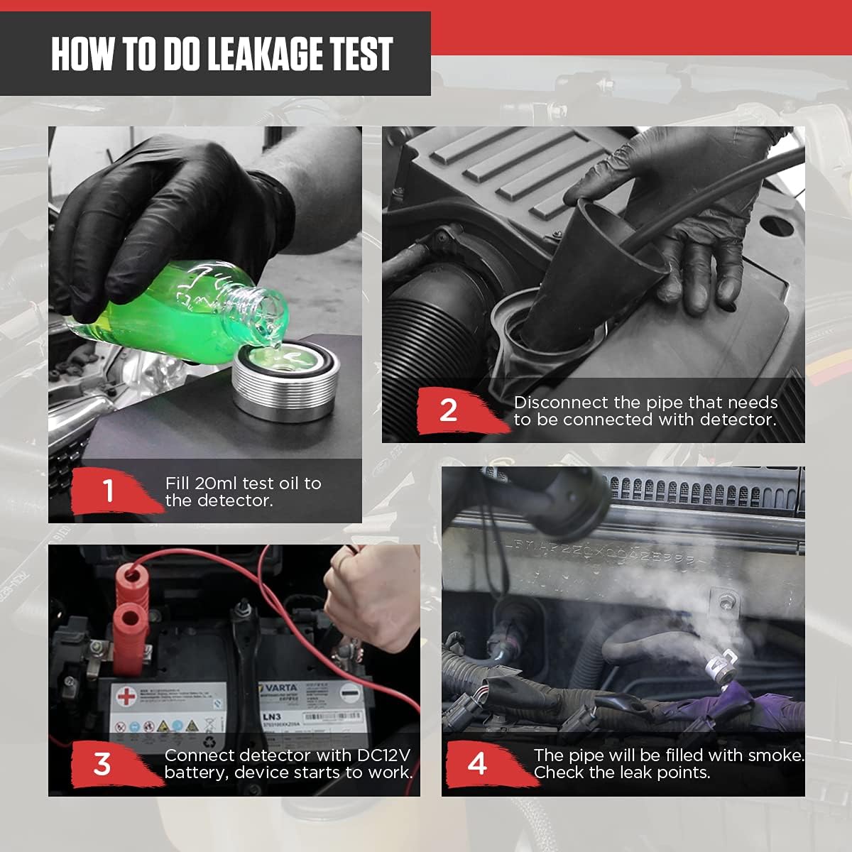 Automotive Smoke Leak Tester Detector I9377