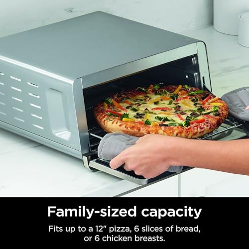 Silver Digital Air Fry Countertop Oven, 1800W Y9499