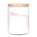 Glass Flour Container with Airtight Bamboo Lid, Large Glass Food Jar with Wooden Lid (3L) Y639486