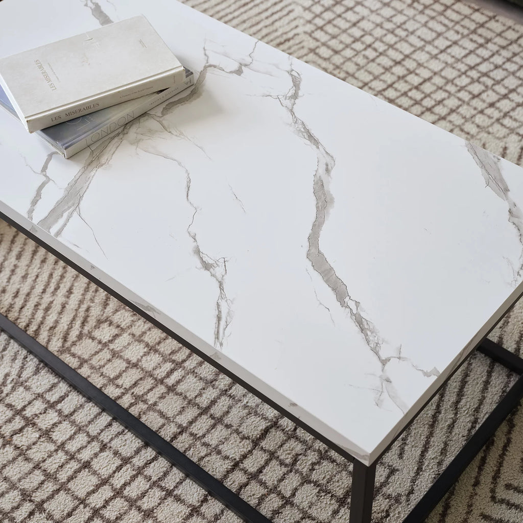 White Marble Coffee Table Z836410