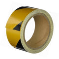 Reflective Hazard Black / Yellow Tape, 17 in x 33 ft J78490