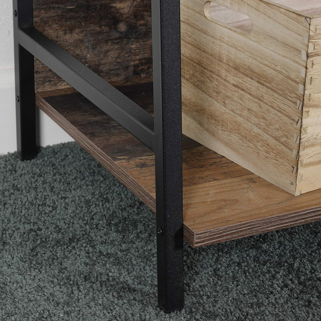 Rustic Planked Knotty Pine Ladder Bookcase X567