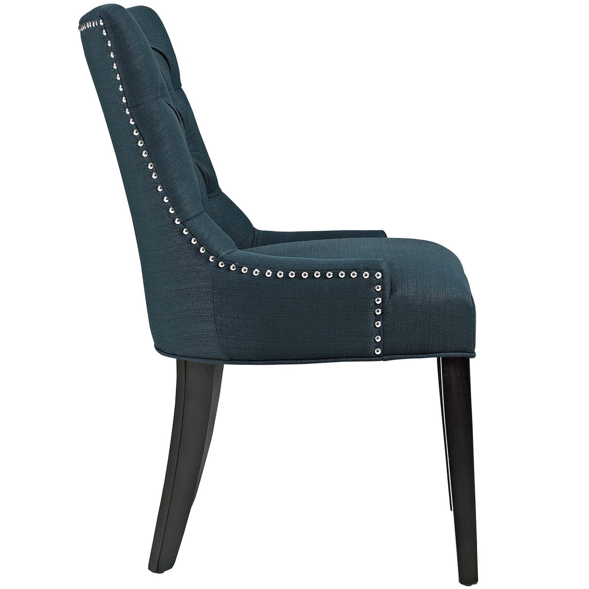 Navy Blue Fabric Dining Chair Set of 2 R6747