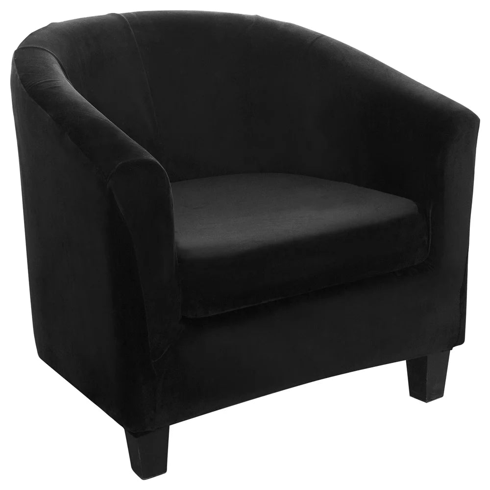 Velvet Tub Chair Covers 2-Piece F712372