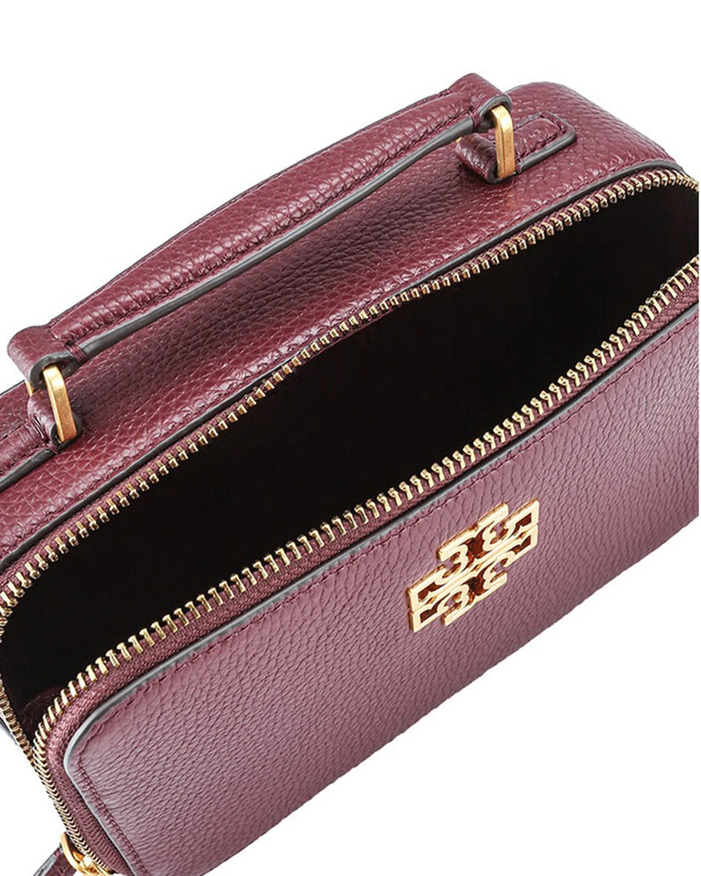 Pebbled Leather Small Top Handle Crossbody Bag S301495