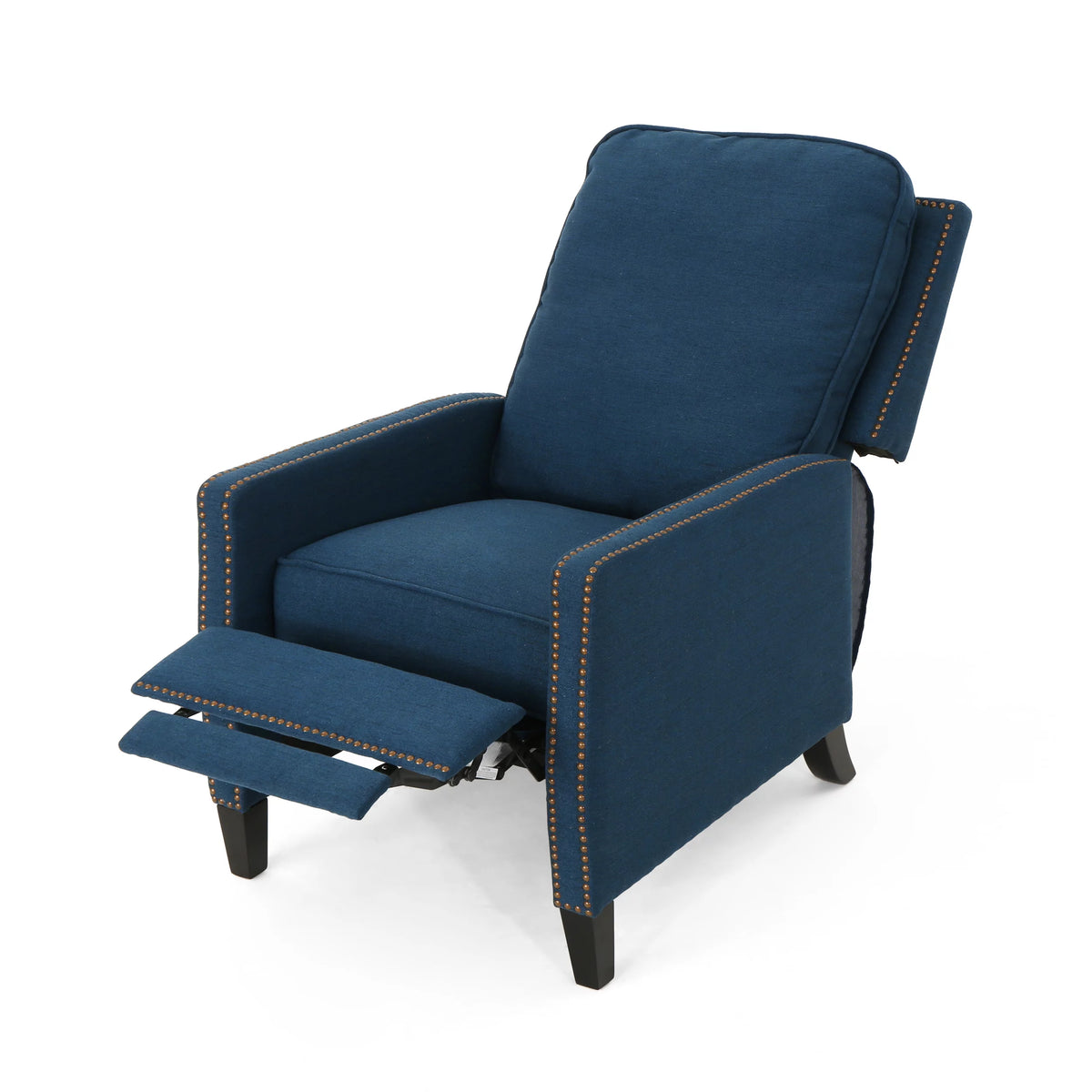 Navy Blue Fabric Recliner I889