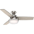 44" Brushed Slate Indoor Ceiling Fan with LED Light and Remote Control D156933
