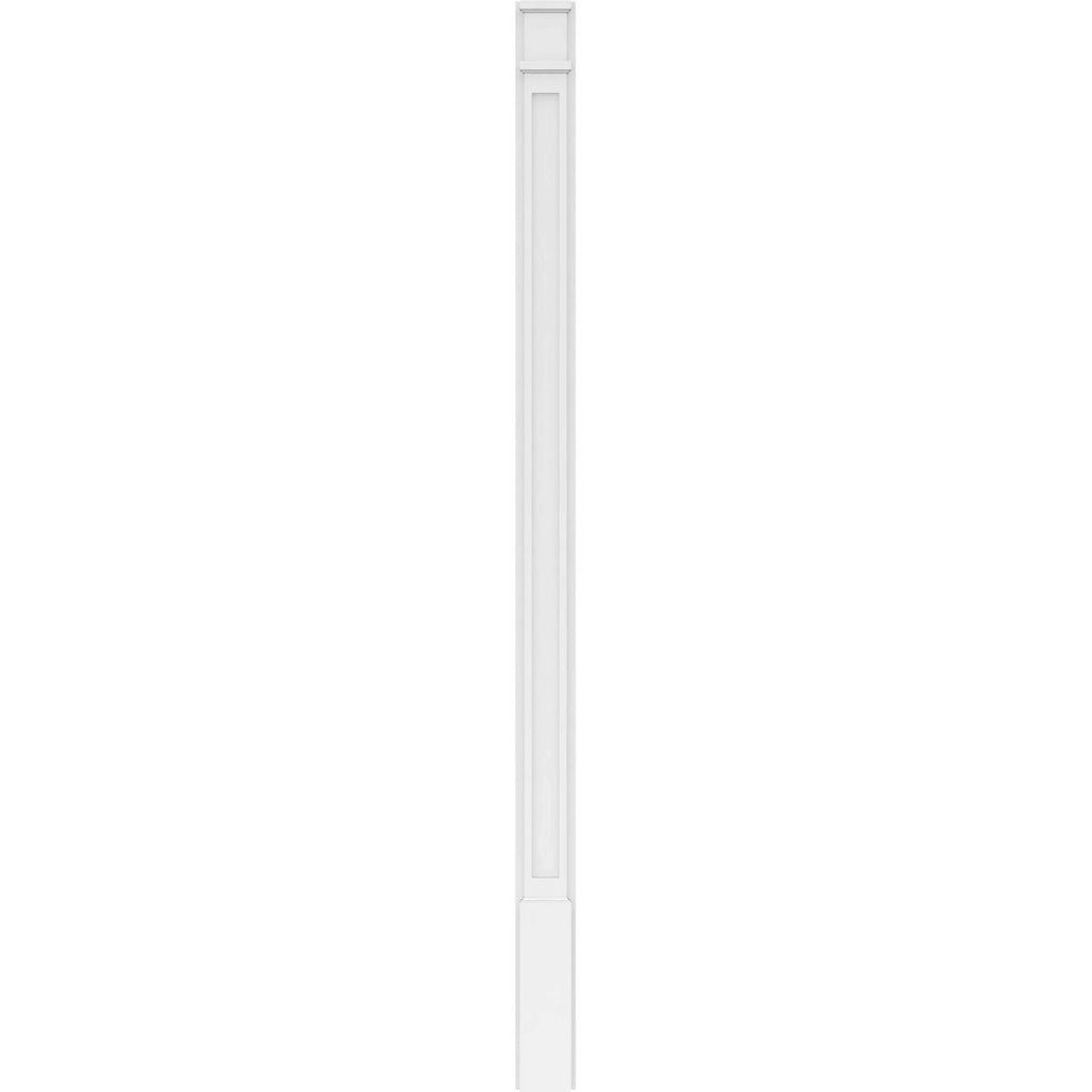 Flat Panel PVC Pilaster with Decorative Capital & Base (Pair) D501199