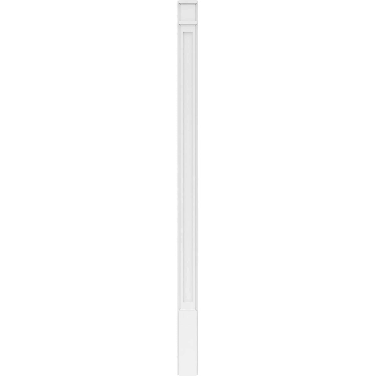 Flat Panel PVC Pilaster with Decorative Capital & Base (Pair) D501199