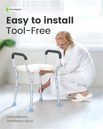 Heavy Duty Shower Chair with Back and Arms 300lb M5730