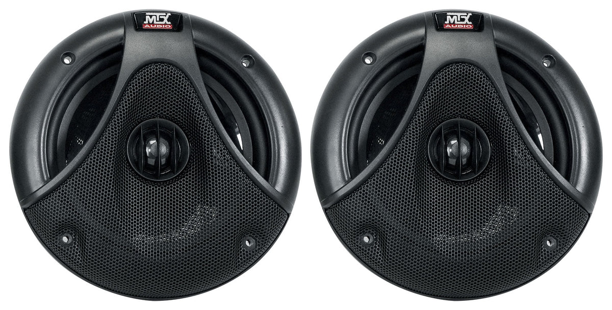 6.5" 150 Watt Black Marine Boat Wakeboard Tower Speakers U1780