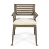 Acacia Wood Dining Chairs with Cushion, Set of 2 P972