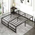 Queen Size Black Metal Platform Bed Frame P335