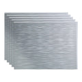 18in x 24in Ripple Silver Backsplash Panel (5 Pack) D7640