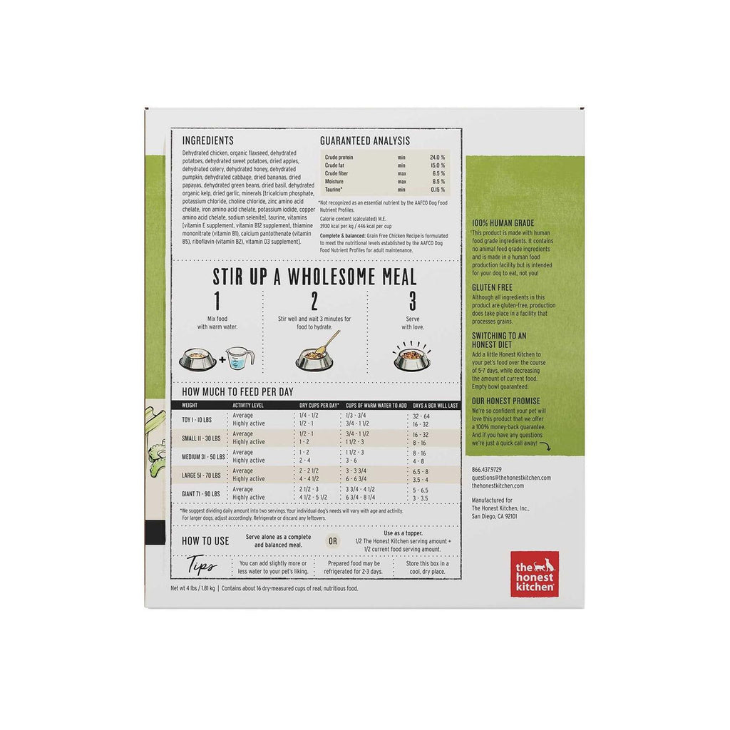 Dehydrated Grain Free Chicken Dog Food B373657