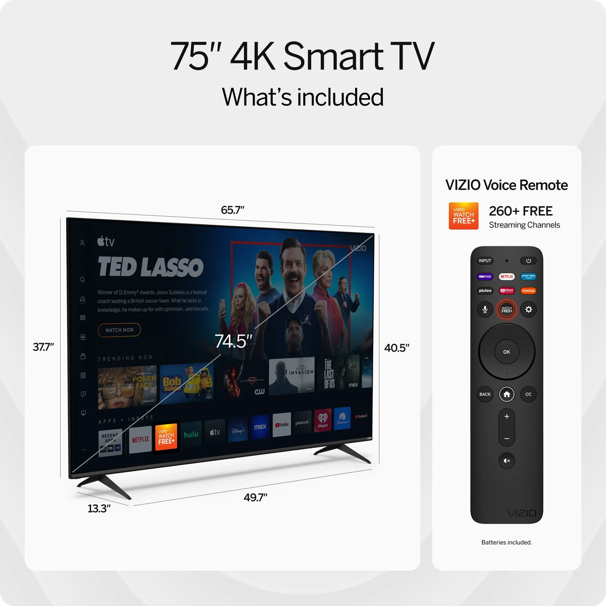 75" 4K LED HDR Smart TV O920