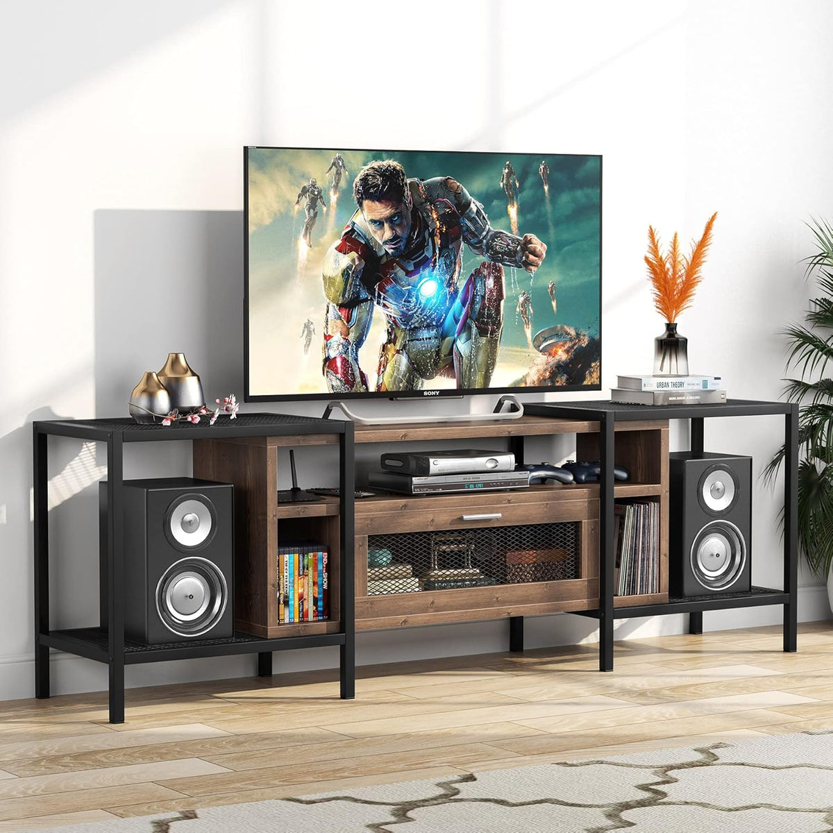 75 Inch TV Stand with Storage and Shelves M27902