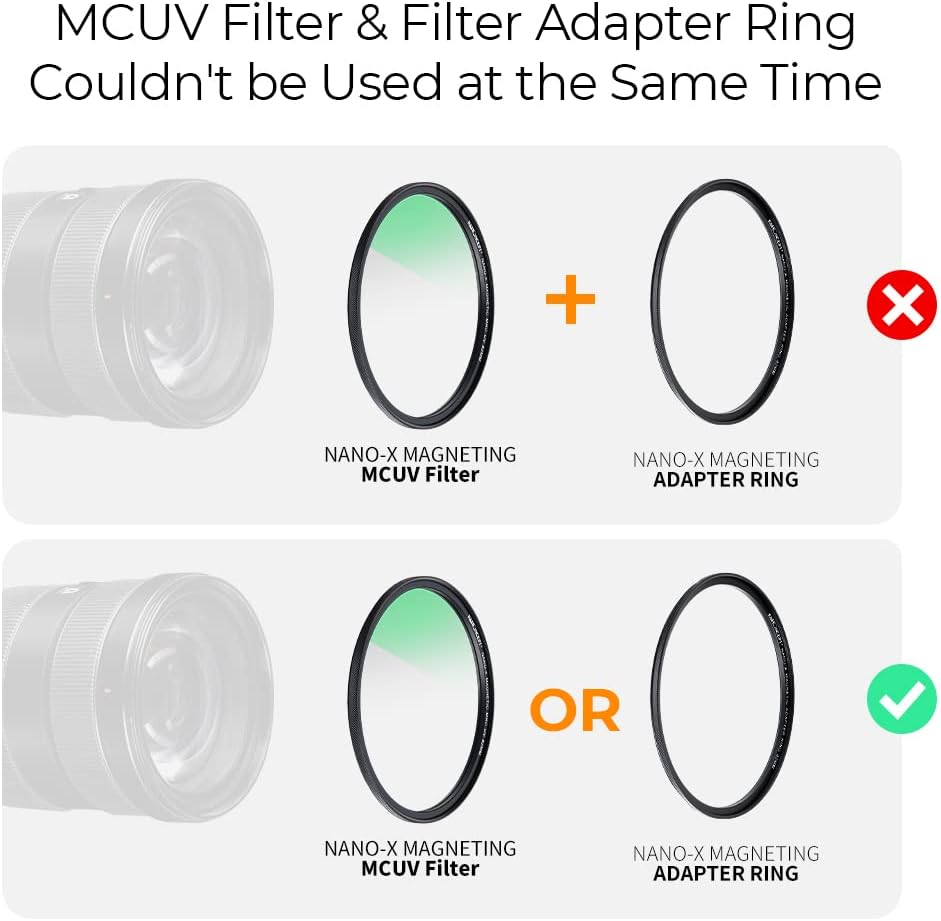 82mm Magnetic Lens Filter Kit MCUV CPL Neutral Density ND1000 Multi-Coated Optical Glass A9109