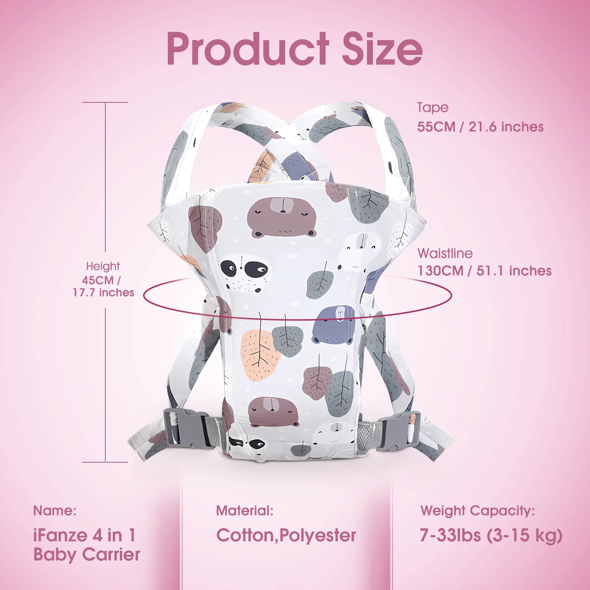 4 in 1 Ergonomic Baby Carrier S97189