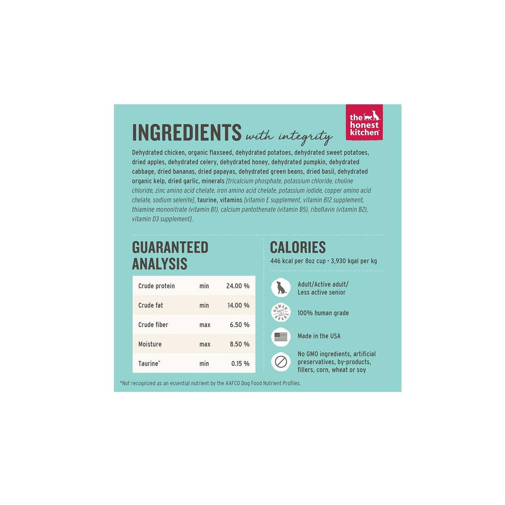 Dehydrated Grain Free Chicken Dog Food B373657