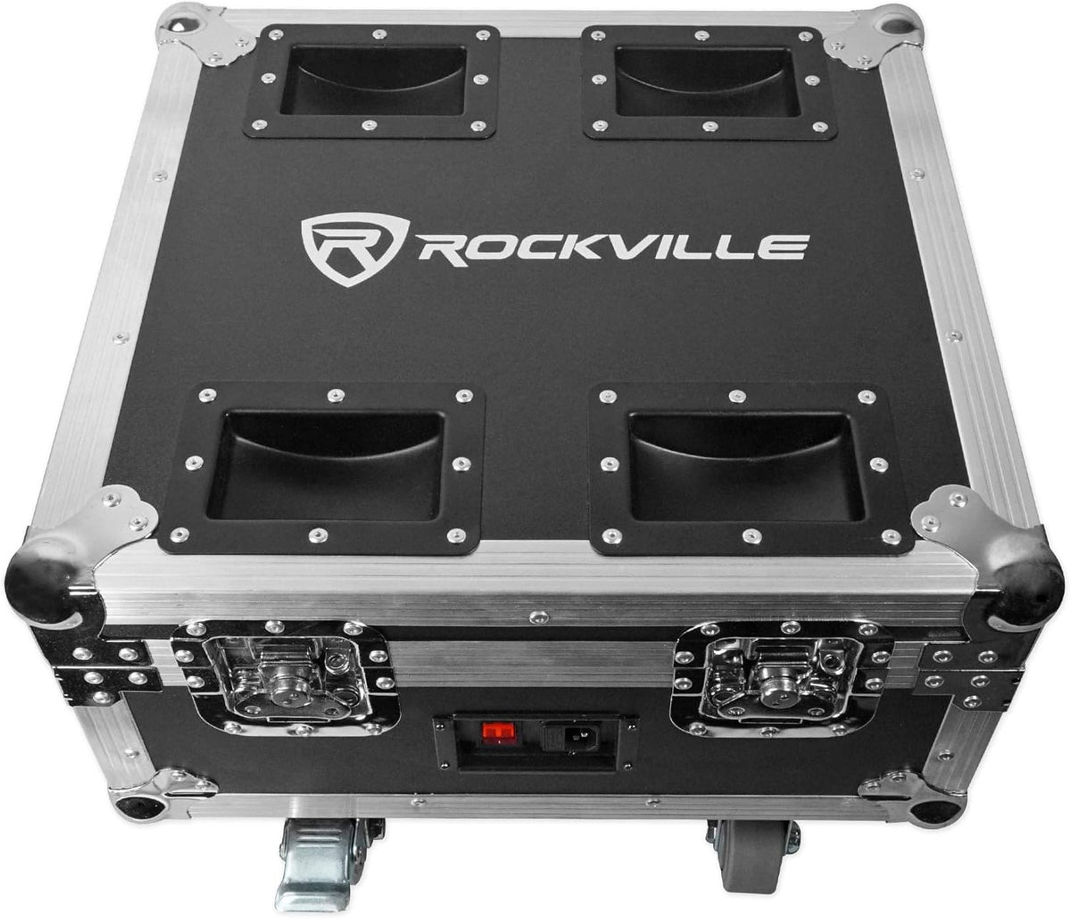 Rockville RGBWA+UV Rechargeable Wireless Wash DJ Up-Light in White B45457