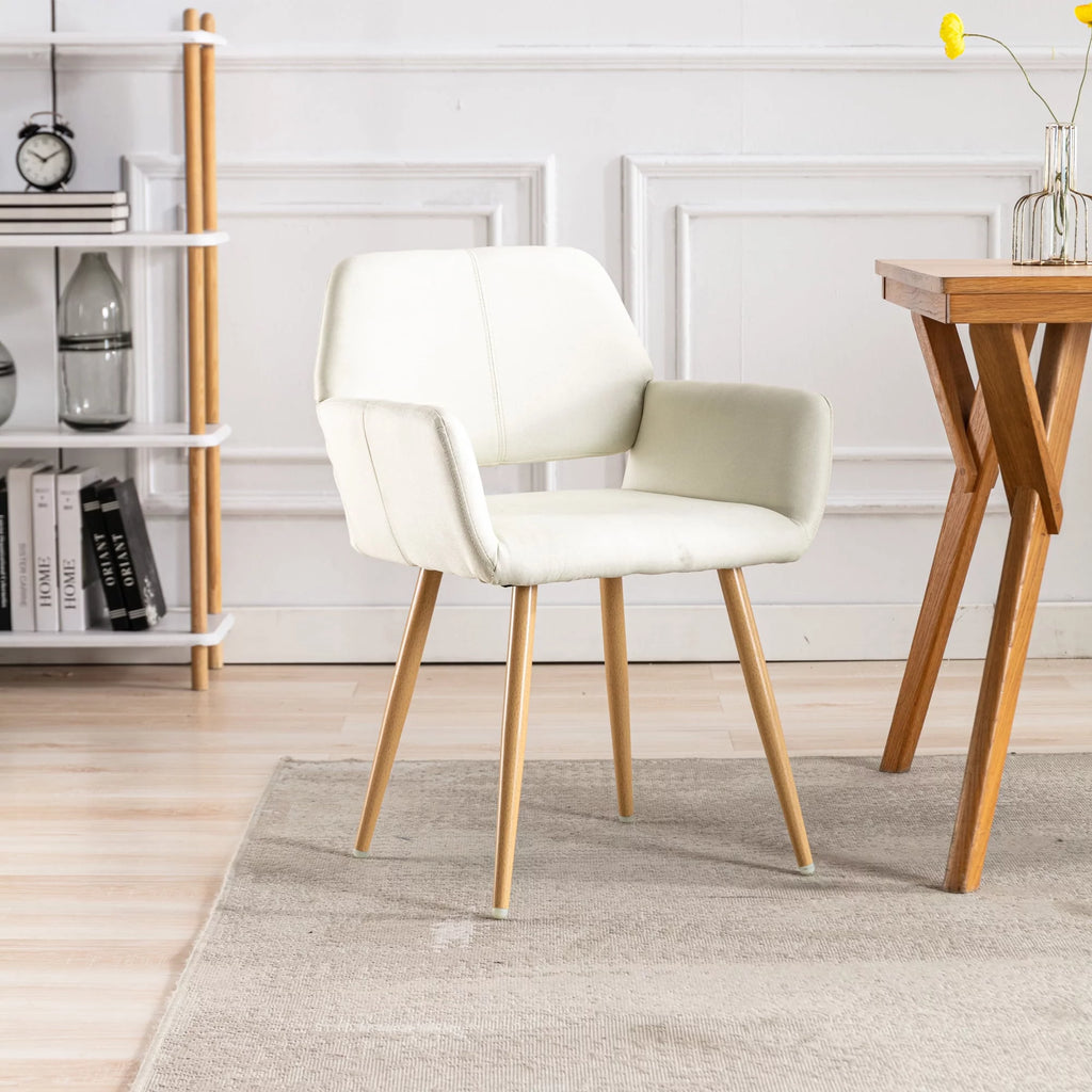 Modern Fabric Accent Chair with Metal Legs Y275423