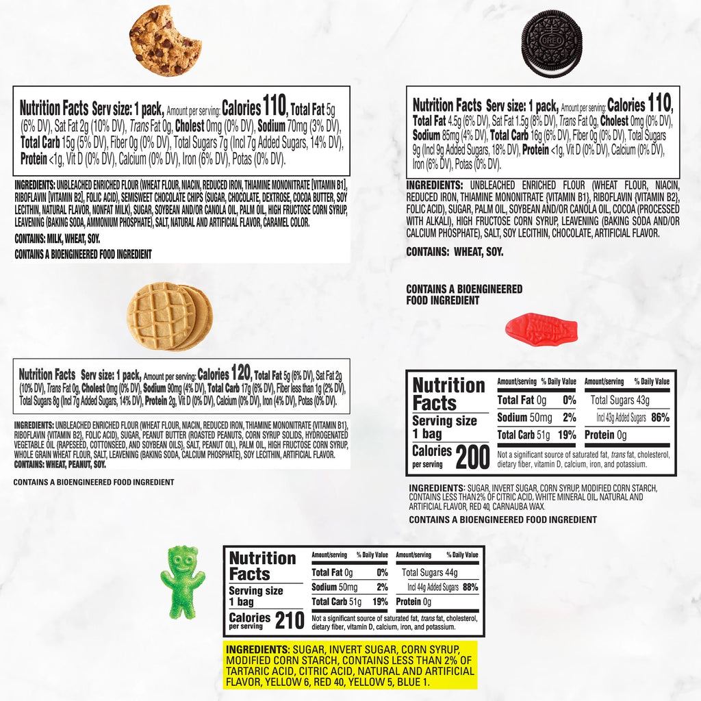 Cookies and Candy Variety Pack, 40 Snack Packs Z380673