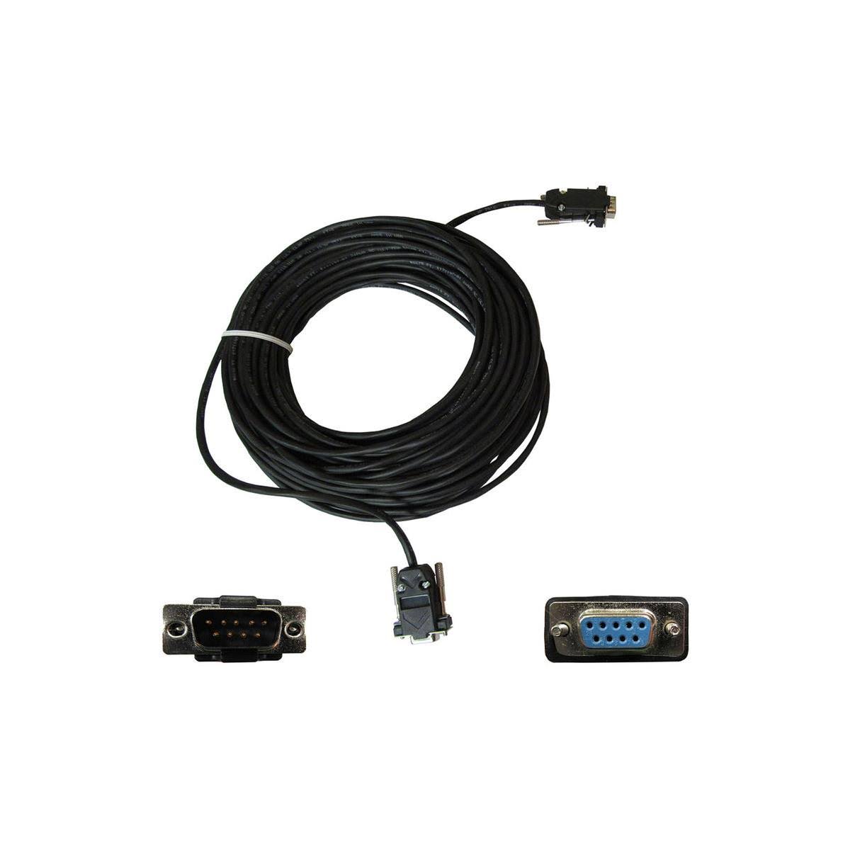 DB9 Male to Female Thru Plenum White Cable 75ft S9925