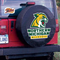Black Vinyl Fitted Car Tire Cover Q119150