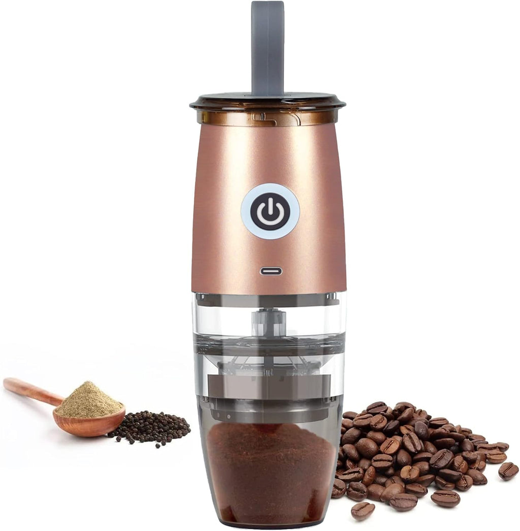 White Electric/Manual 2-in-1 Burr Coffee Grinder, Pack of 2 B614