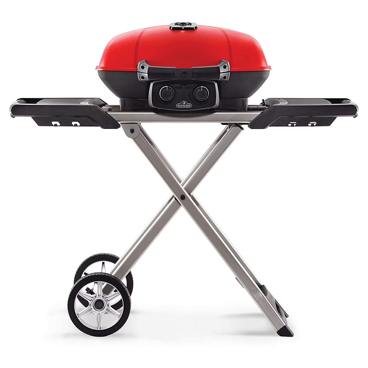 Red Portable Propane Gas Grill with Griddle E74855