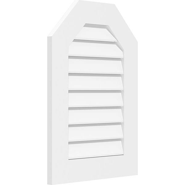 34x22W x 34x22H Octagonal PVC Gable Vent U7851