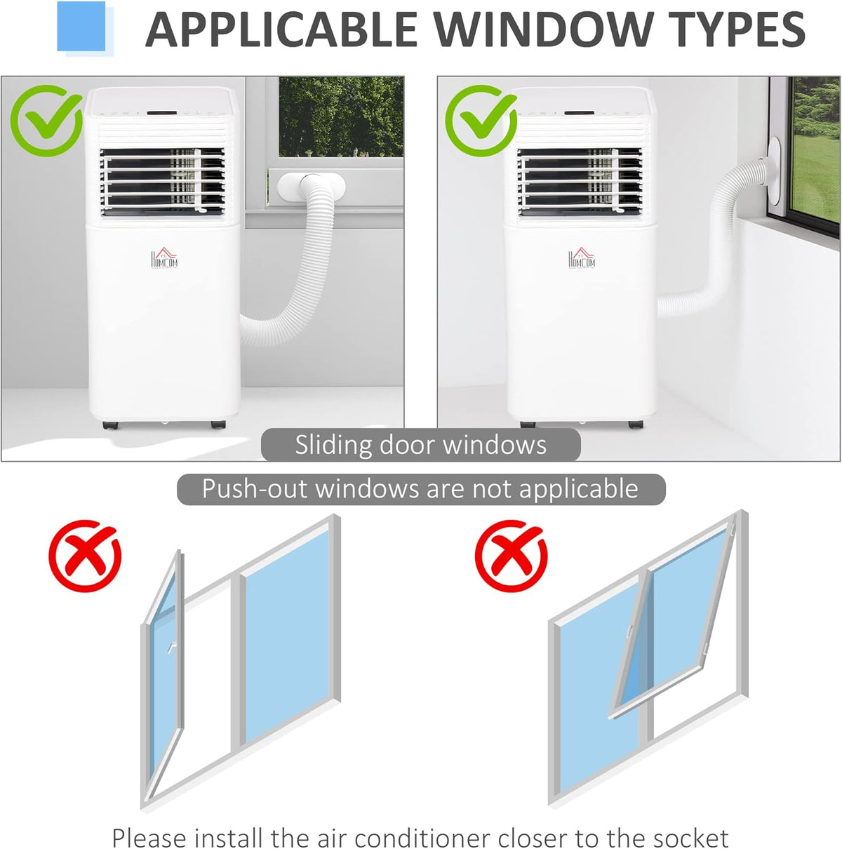 White Mobile Portable Air Conditioner with Remote Control S952