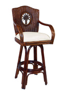 Indoor Swivel Rattan Counterstool Y64258